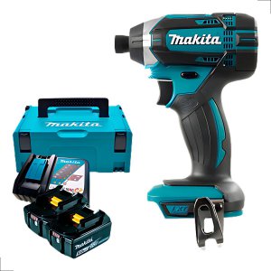 Parafusadeira De Impacto 1/4 18v + 2 Bat5a Makita Dtd157rtj
