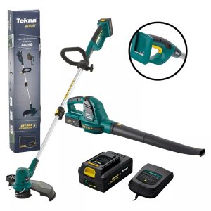 Kit combo aparador De Grama C/ Soprador De Folhas 24v