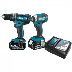 KIT COMBO DLX2131 DHP482+DTD152 18V 3.0AH BAT+CARREG MAKITA