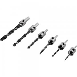 Jogo de brocas 3 pontas com escareador 3 mm a 10 mm jogo com 7 pe�as VONDER