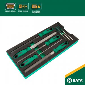 Jogo De Limas com 8 Pe�as Em Ber�o EVA SATA - ST09910G