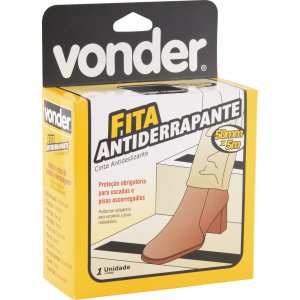 Fita antiderrapante 50mmx5m Preta Vonder