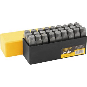 Alfabeto de A�o Para Grava��o 8 mm Plus Vonder