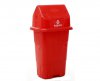 Lixeira Ecol�gica Capacidade 50 Litros Vermelha / Pl�stico