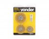 Jogo de Escova circular + haste adaptadora c/5 p�s Vonder