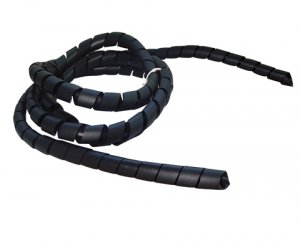 Organizador de Fios e Cabos 19mm preto Daneva