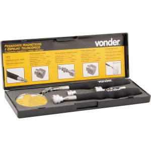 Pegador magn�tico e Espelho telesc�pico c/5p�s Vonder