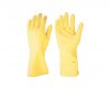 Luva latex G amarela com forro