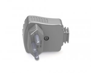 Plugue Desmont�vel 90� 2P+T 10A/250V Daneva