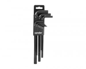 Jogo de Chaves Allen Longa 1,5 mm a 10 mm 9 Pe�as Vonder