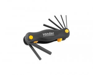 Jogo Chave  Allen 2 - 8 mm Suporte com 7 pe�as Vonder