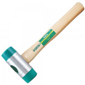 Martelo com Borda Pl�stica com Cabo de Madeira de 35mm - SATA-ST92503SC
