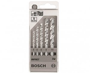 Jogo de broca para concreto e pedra v�dea com 5p�s Bosch