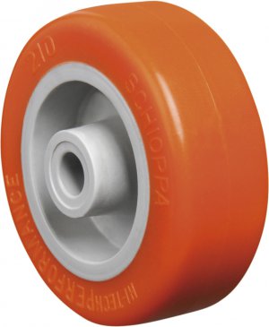 Roda 210 UP-Poliuretano Cor Laranja 45kg