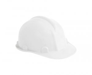 Capacete com carneira  branco aba frontal Nove54