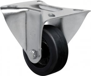 Rod�zio Fixo FL 312 BN-Borracha Moldada 90kg