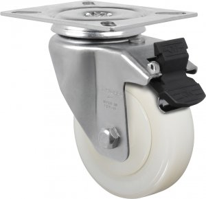 Rod�zio Girat�rio C/ Freio GL 514 NTE- Nylon 250kg
