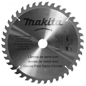 Lamina serra TCT 235mm x 25,4mm x 40 dentes Makita
