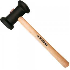 Martelo de Borracha Preto de 60mm - MOMFORT-805003