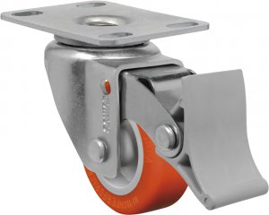 Rod�zio Girat�rio C/ Freio GL 210 UP- Poliuretano 45kg
