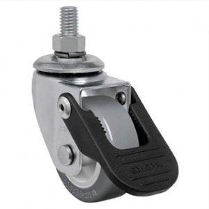 Rod�zio Girat�rio C/ Freio/ Espiga GLE 312 BP- PVC 60kg