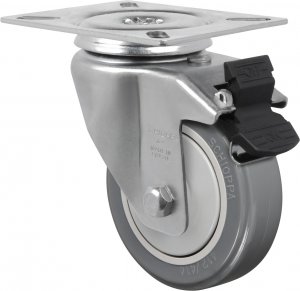 Rod�zio Girat�rio C/ Freio GL 414 BPN BP-PVC 85kg