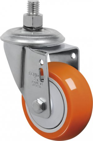 Rod�zio Girat�rio C/ Espiga GLE 312 UP-Poliuretano 80kg