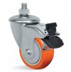 Rod�zio Girat�rio C/ Freio GLE 312 UP-Poliuretano 80kg