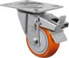 Rod�zio Girat�rio C/ Freio GL 412  UP-Poliuretano 90kg