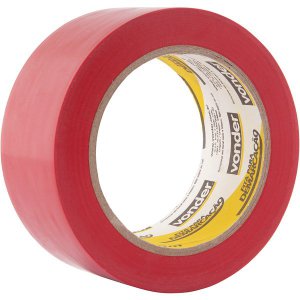 Fita Adesiva Para Demarca��o 48 Mm X 30 M Vermelha Vonder