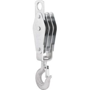 Moit�o Cadernal 45 mm Com 3 Roldanas 3/8