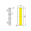 Jogo 2 p�s Batente de Estacionamento 250 x 100 x 30