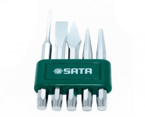 Jogo de talhadeira saca-pino 5PCS ST09161SJ Sata
