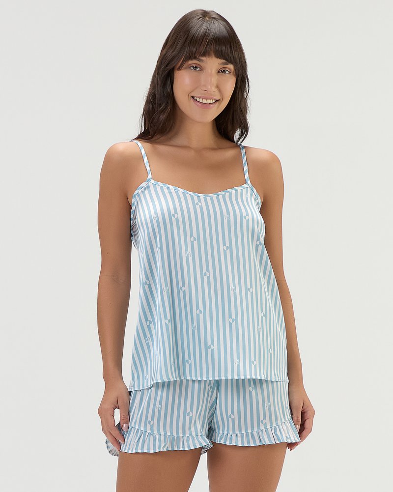 Conjunto Feminino Al�a Com Shorts