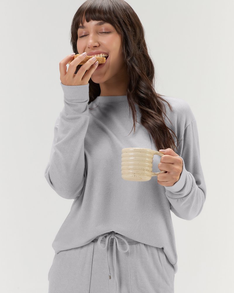 Pijama Feminino Manga Longa Com Cal�a