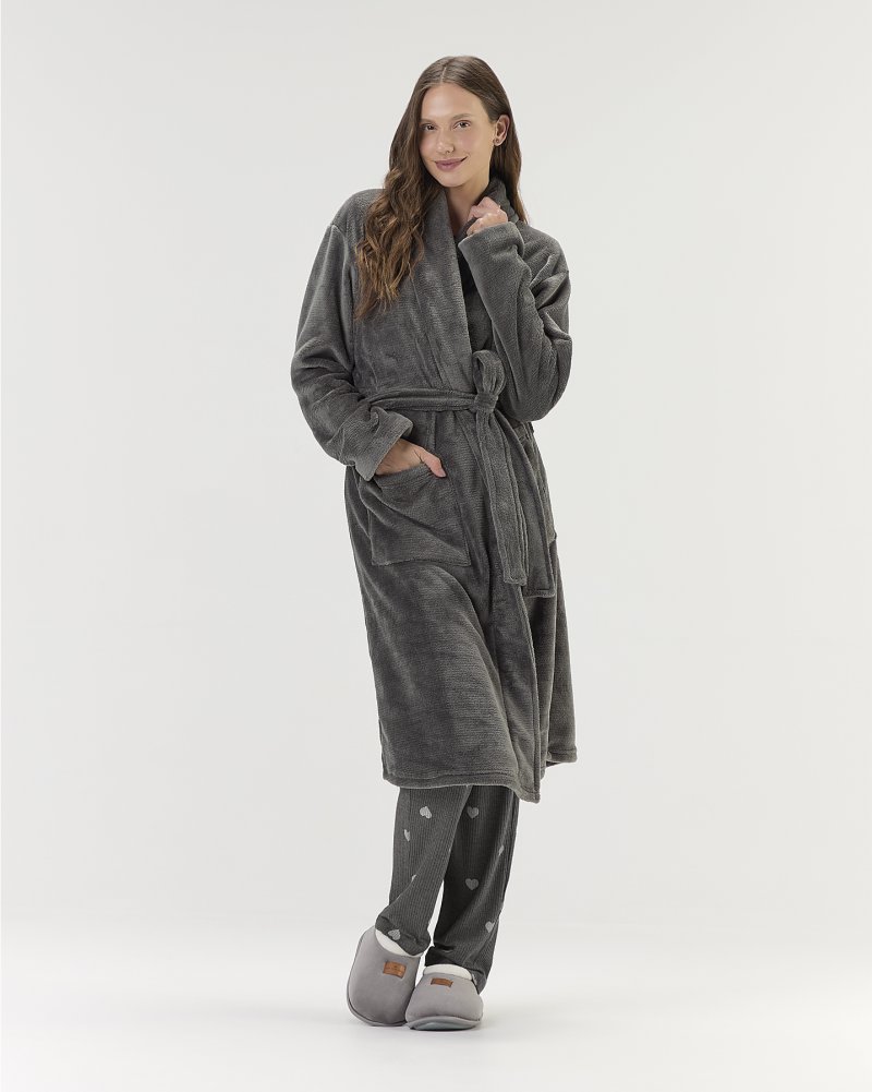 Robe Manga Longa Fleece Unissex