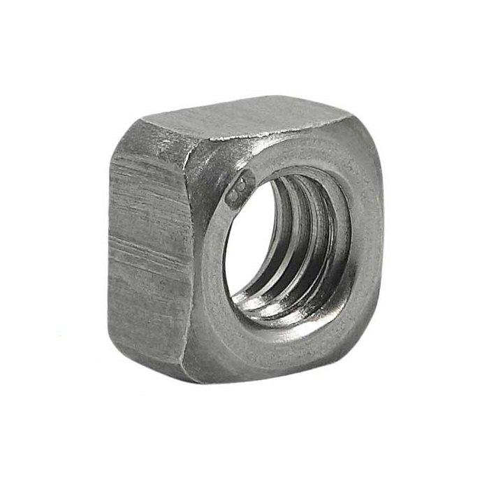 Porca Quadrada MA 22 - 2.50 Chave 32 Aço Carbono Classe 6 Polido