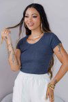 BLUSA FEMININA DE RIBANA DENISE GRAFITE