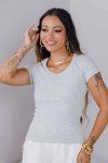 BLUSA FEMININA DE RIBANA DENISE MESCLA
