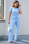 CONJUNTO FEMININO MOLECOTTON GRAZI AZUL CANDY