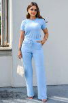 CONJUNTO FEMININO MOLECOTTON GRAZI AZUL CANDY