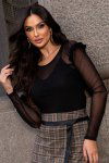 BLUSA FEMININA DE TULE PIETRA PRETO