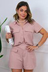 CONJUNTO FEMININO TEXTURIZADO DAIANE NATURAL