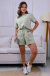 CONJUNTO FEMININO MOLECOTTON ISABEL VERDE ERVA DOCE