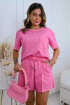 CONJUNTO FEMININO MOLECOTTON ISABEL ROSA