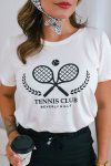 T-SHIRT FEMININA NATY OFF WHITE/PRETO