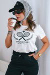 T-SHIRT FEMININA NATY OFF WHITE/PRETO