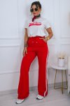 T-SHIRT FEMININA VALENTINA OFF WHITE/ VERMELHO