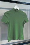 BLUSA FEMININA DE RIBANA COM GOLA ALTA MARGARIDA