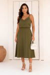 CONJUNTO FEMININO LINHO COM SAIA GOD SAMIA VERDE MILITAR